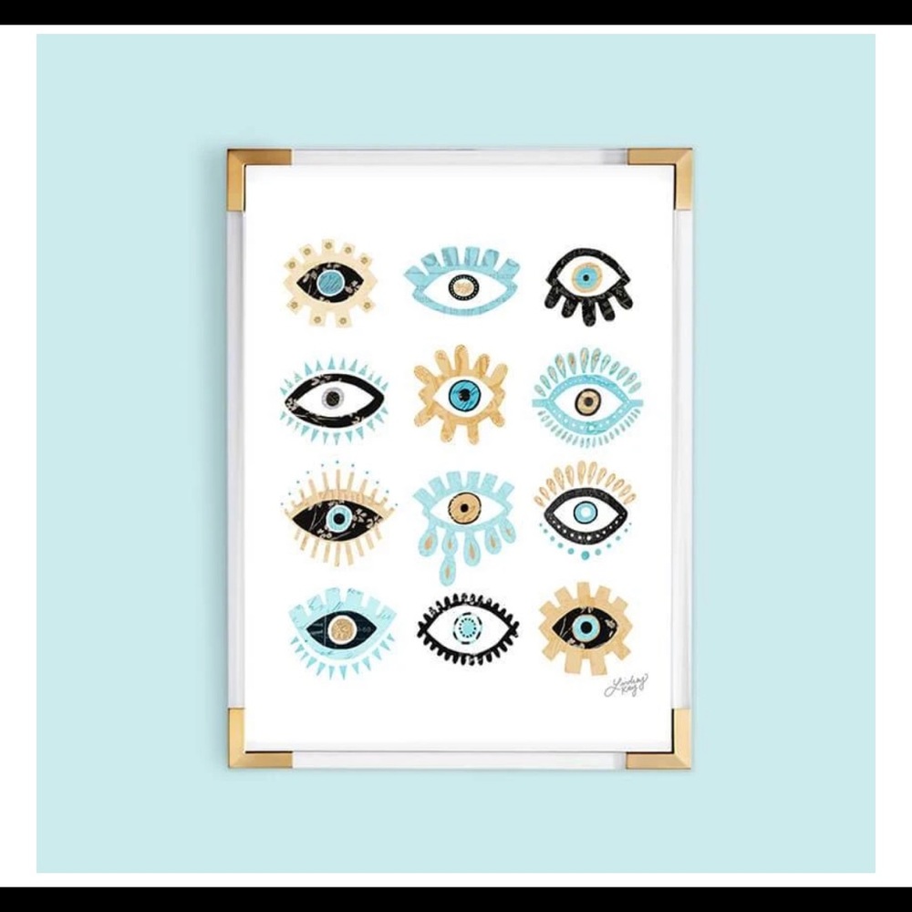 Evil Eye Collage Art Print